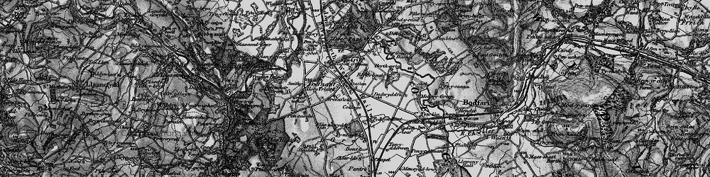 Old map of Berth Bach in 1897
