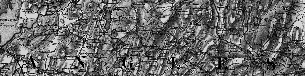 Old map of Trefor in 1899