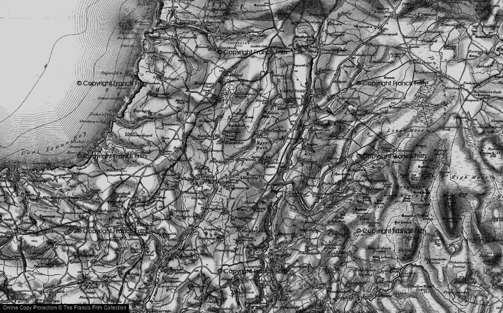 Old Map of Treforda, 1895 in 1895