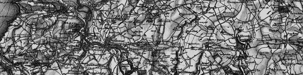 Old map of Treforgan in 1898