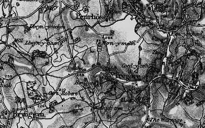 Old map of Tregare in 1896