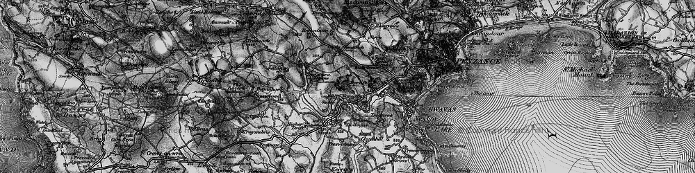 Old map of Tregavarah in 1895