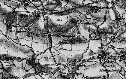 Old map of Tregellist in 1895