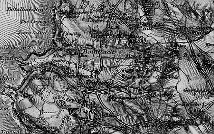 Old map of Bostraze in 1895