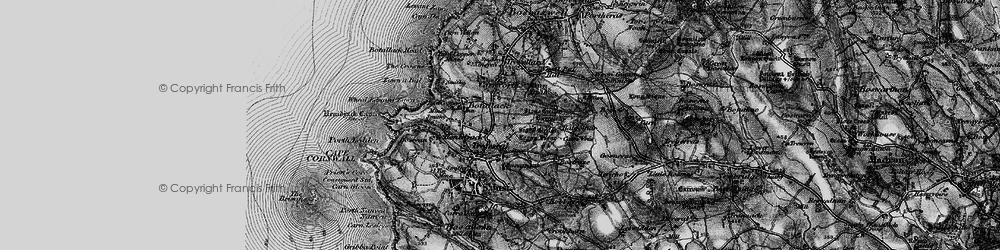 Old map of Bostraze in 1895