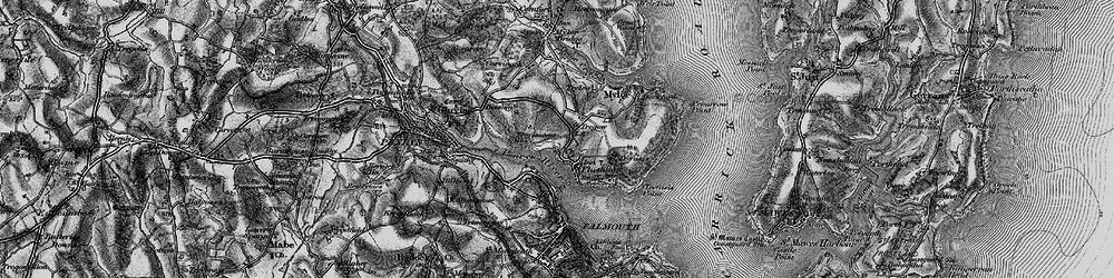 Old map of Tregew in 1895