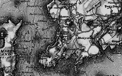 Old map of Trwyn Bendro in 1898