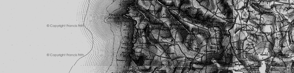 Old map of Tregona in 1895