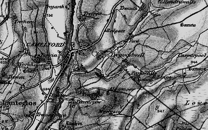 Old map of Tregoodwell in 1895