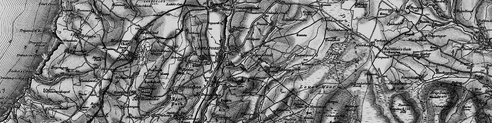 Old map of Tregoodwell in 1895