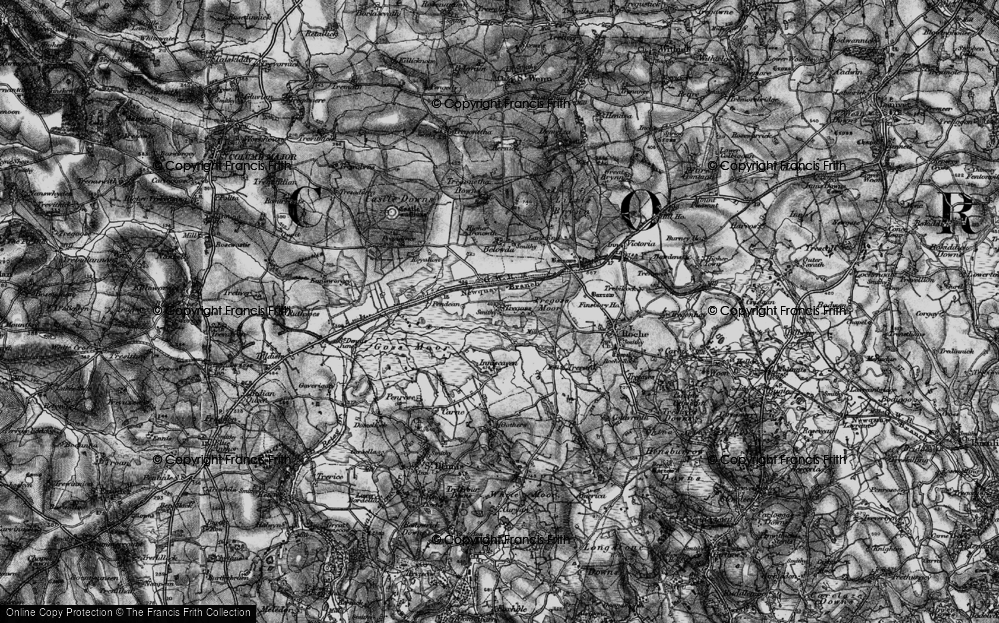 Old Map of Tregoss, 1895 in 1895