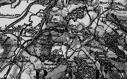 Old map of Tregoyd Mill in 1896