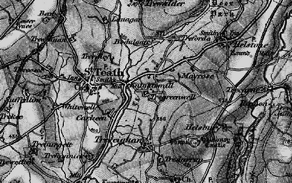 Old map of Tregreenwell in 1895