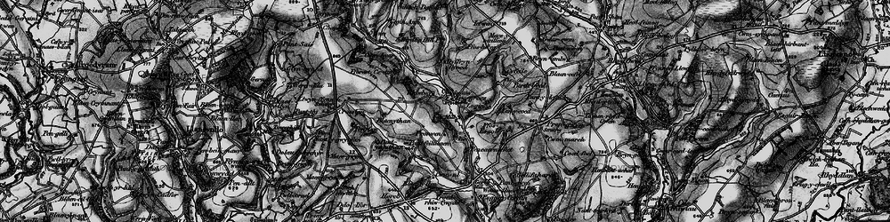 Old map of Tregroes in 1898