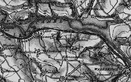 Old map of Tregunna in 1895