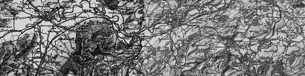 Old map of Trehafren in 1899