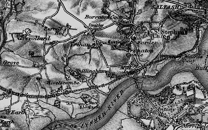 Old map of Ince Castle in 1896
