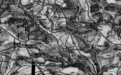 Old map of Trehunist in 1896