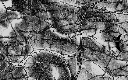 Old map of Trekenning in 1895