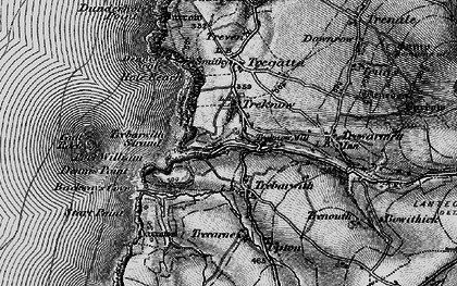 Old map of Treknow in 1895