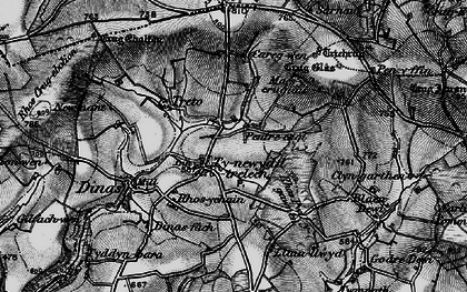 Old map of Trelech in 1898