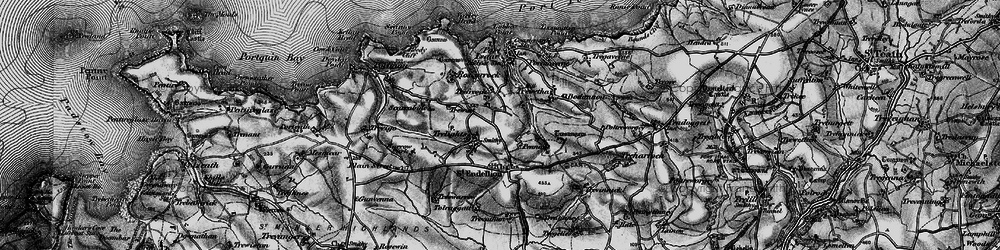Old map of Trelights in 1895
