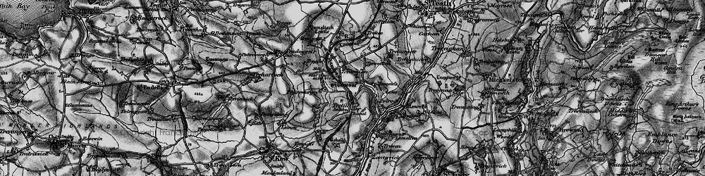 Old map of Bokelly in 1895