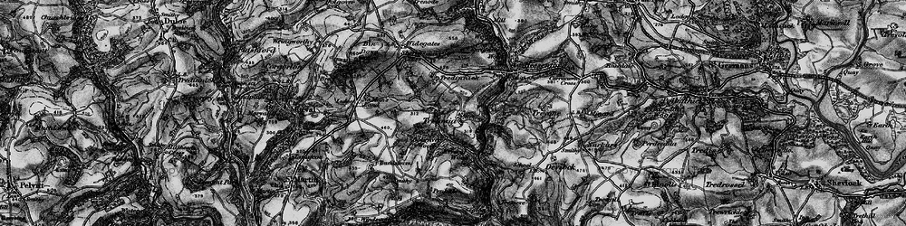 Old map of Trelowia in 1896