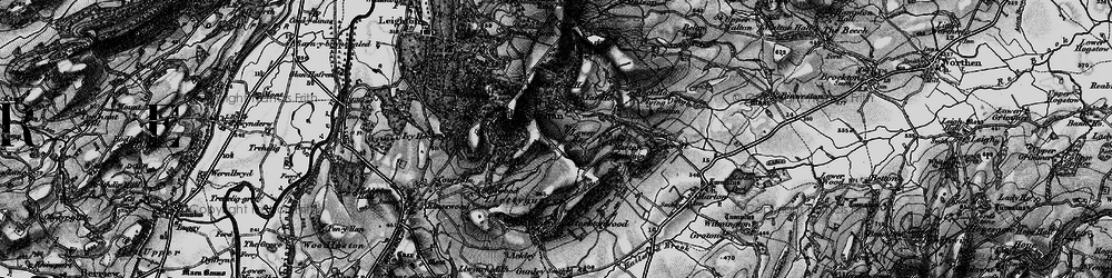 Old map of Trelystan in 1899
