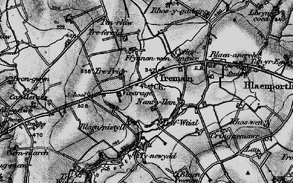 Old map of Tremain in 1898