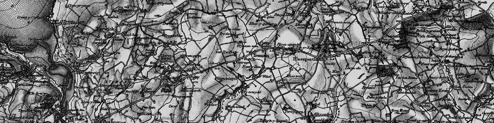 Old map of Tremain in 1898