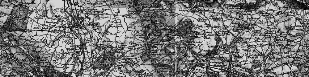 Old map of Aelwyd-uchaf in 1897