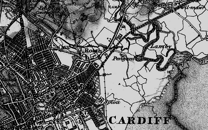 Old map of Tremorfa in 1898