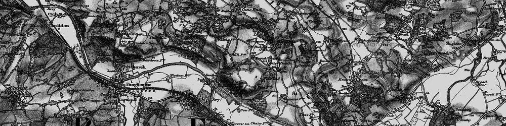 Old map of Trench Green in 1895