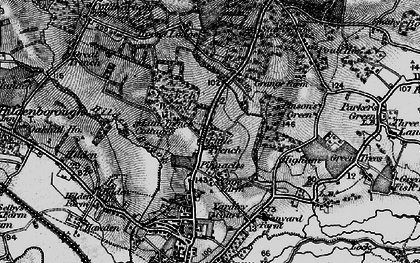Old map of Trench Wood in 1895