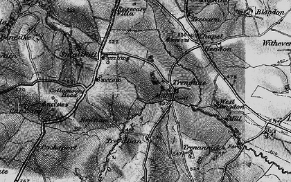 Old map of Trengune in 1895