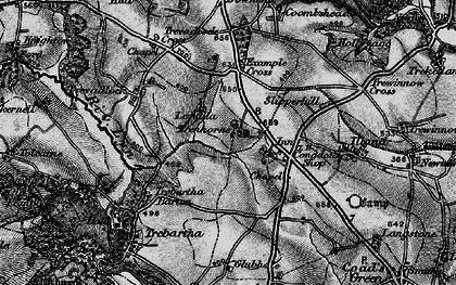 Old map of Trenhorne in 1895
