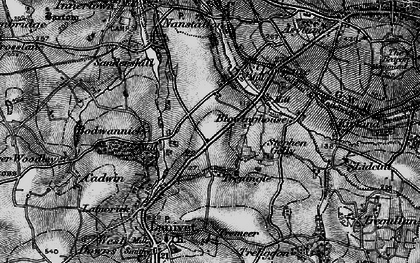 Old map of Treningle in 1895