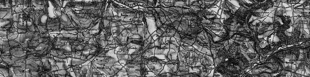 Old map of Treningle in 1895