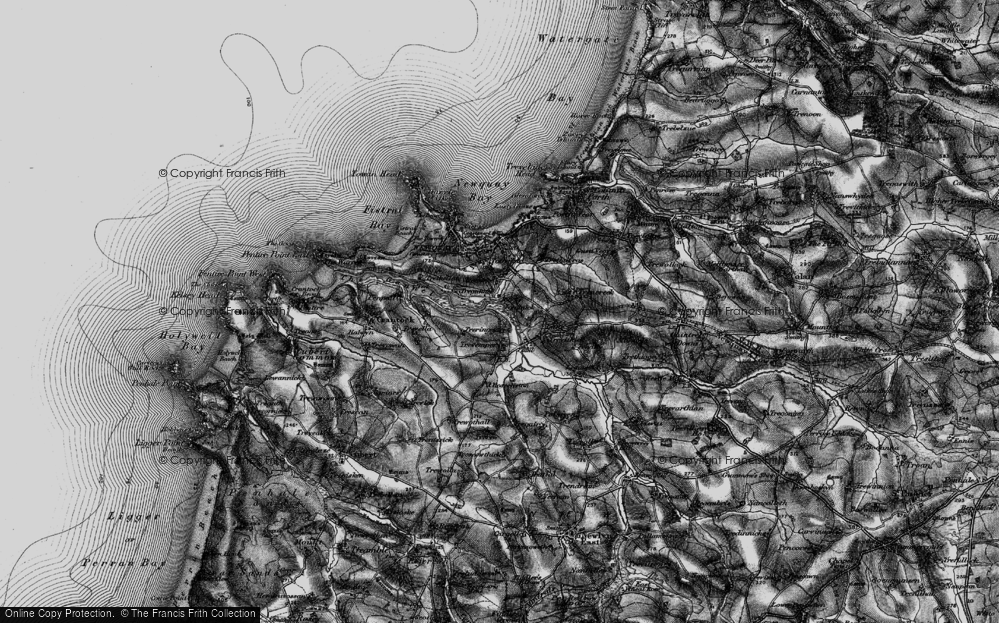 Old Map of Treninnick, 1895 in 1895