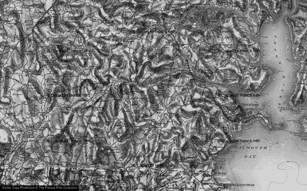 Old Map of Trenoweth, 1895 in 1895