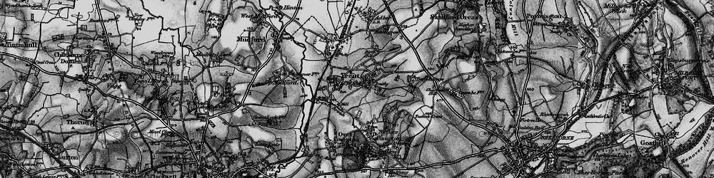 Old map of Trent in 1898