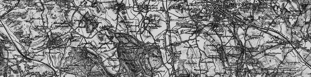 Old map of Trentham in 1897