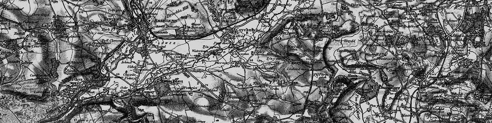 Old map of Treoes in 1897