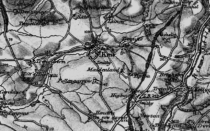 Old map of Trequite in 1895