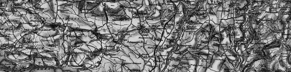 Old map of Trequite in 1895