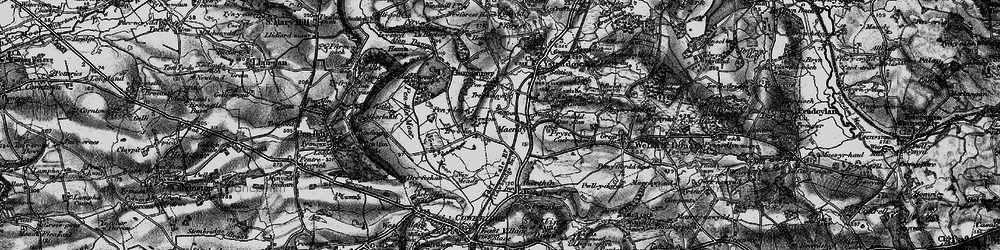 Old map of Trerhyngyll in 1897