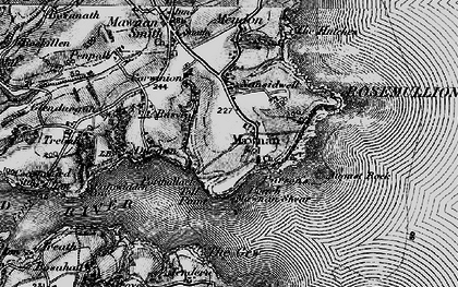 Old map of Trerose in 1895