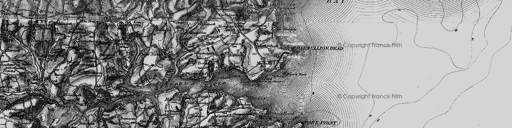 Old map of Trerose in 1895