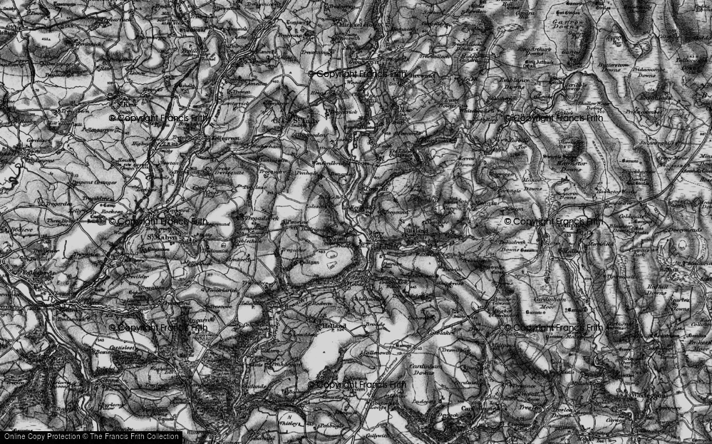 Old Map of Tresarrett, 1895 in 1895